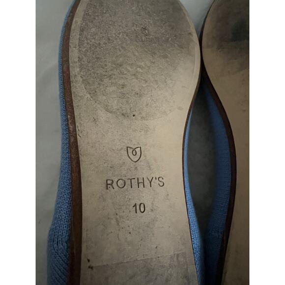 Rothy’s light blue Wool Flats Comfort womens size 10 Rounded Toe - Picture 8 of 14